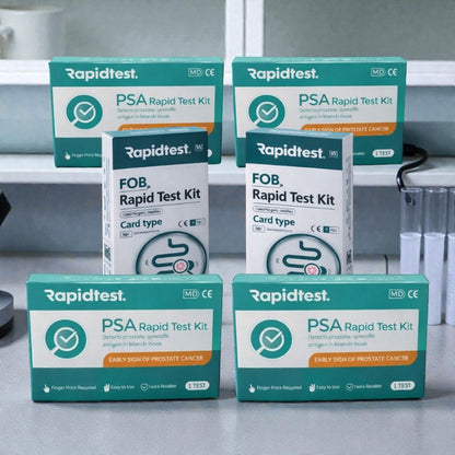 At-Home Male PSA and FOB Testing Kits - Results in 15 minutes, no lab or appointment needed.