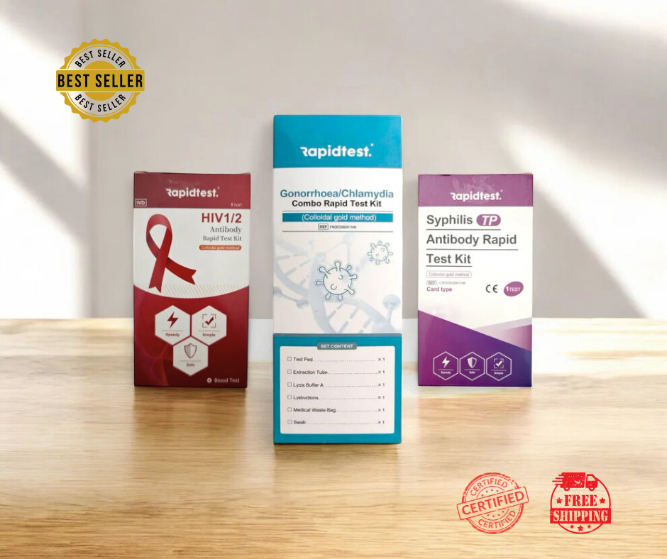 At-Home STI & STD Testing Kits - Results in 15 minutes, no lab or appointment needed.