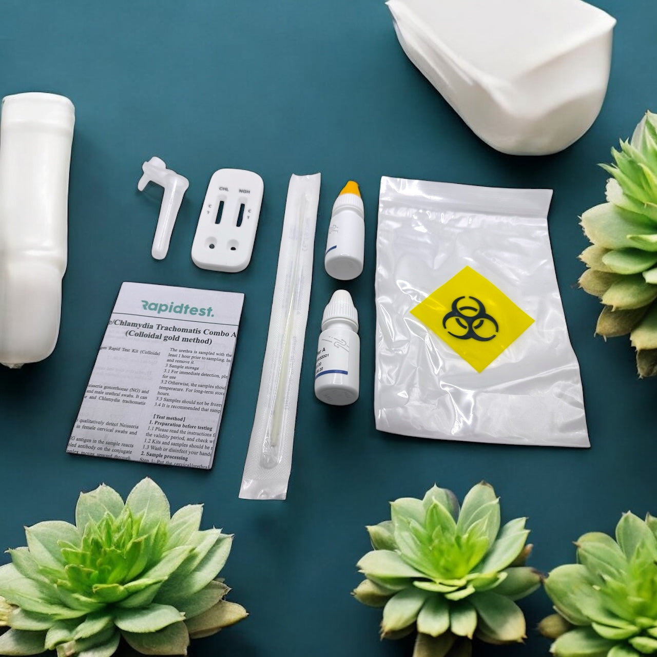 Full At-Home 4-in-1 STI Test Bundle – Chlamydia, Gonorrhoea, Syphilis & HIV