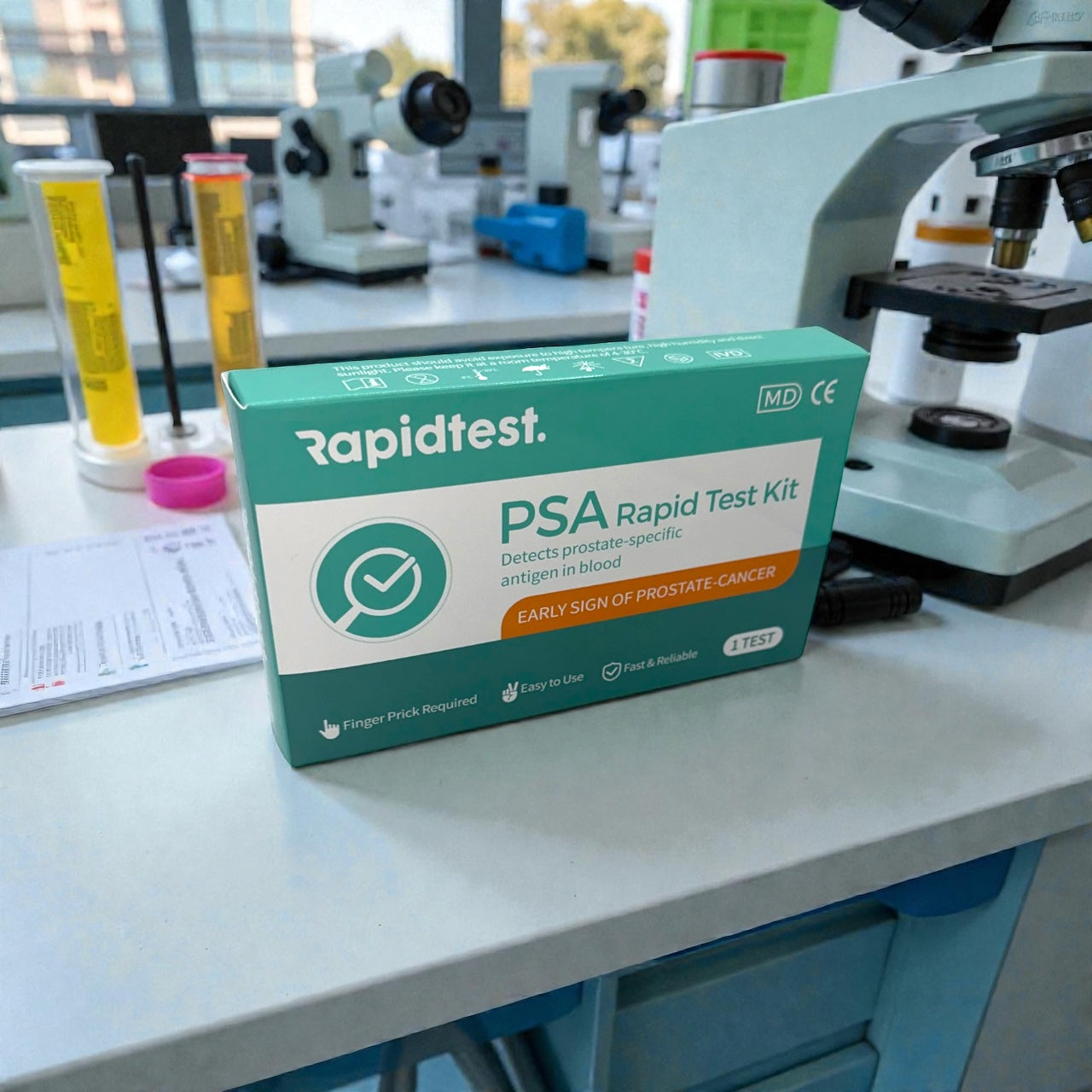 Men's 35+ Full Health MOT Bundle - Results at home in 10 Minutes for Early Prostate Cancer, Bowel Health Screening, Stomach Ulcers & Digestive Health. 98.79% Accurate