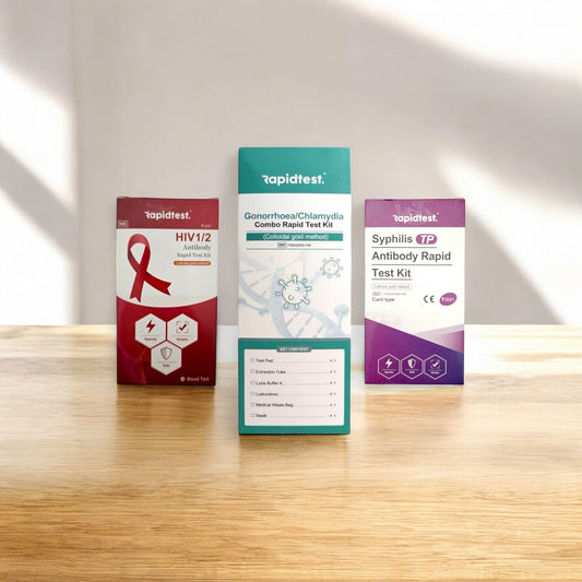 Full At-Home 4-in-1 STI Test Bundle – Chlamydia, Gonorrhoea, Syphilis & HIV